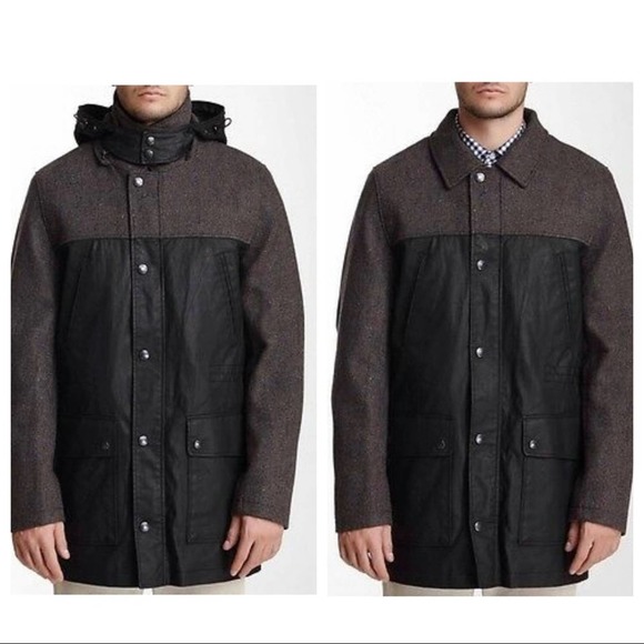 Vince Camuto Wool Blend Technical Anorak Large - Picture 14 of 16